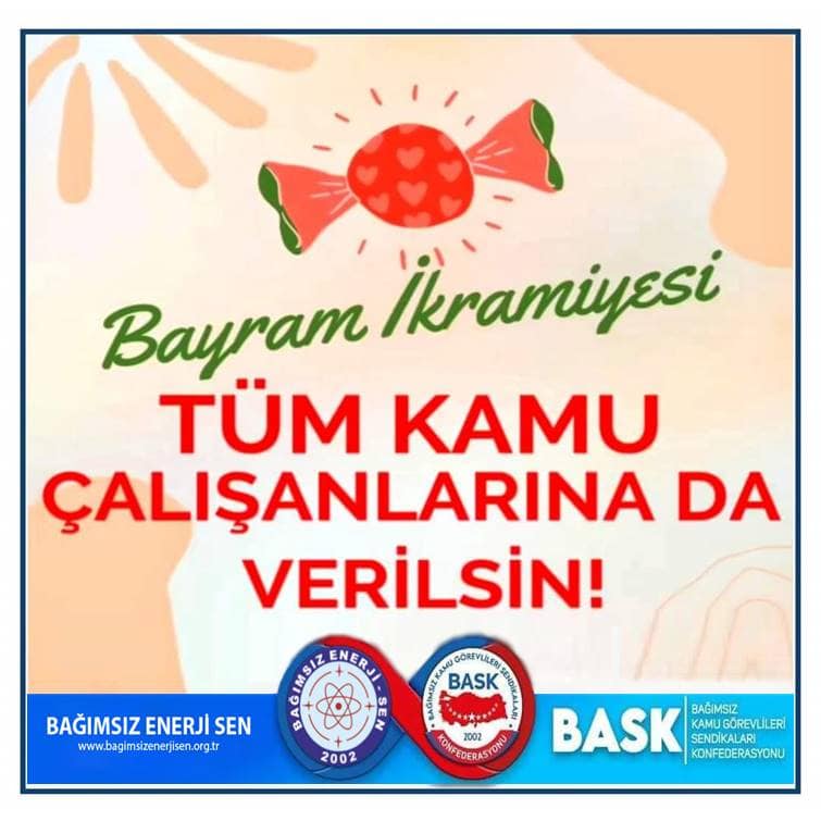 Tüm Kamu Çalışanlarına Bayram İkramiyesi Verilsin